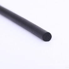 black EPDM rubber foam semicircle sealing strip with glue